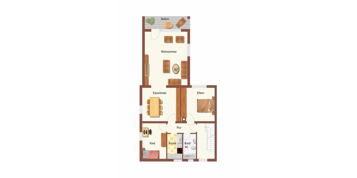 Etagenwohnung Laupheim - 4 Zimmer, 90 m&sup2;, 980&euro; | Angebot:26249340