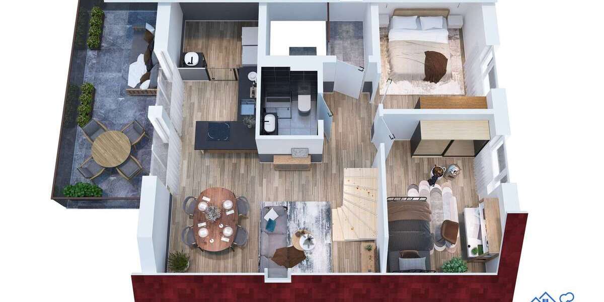 Etagenwohnung Allmendingen - 5 Zimmer, 107 m&sup2;, 1.385&euro; | Angebot:26884483