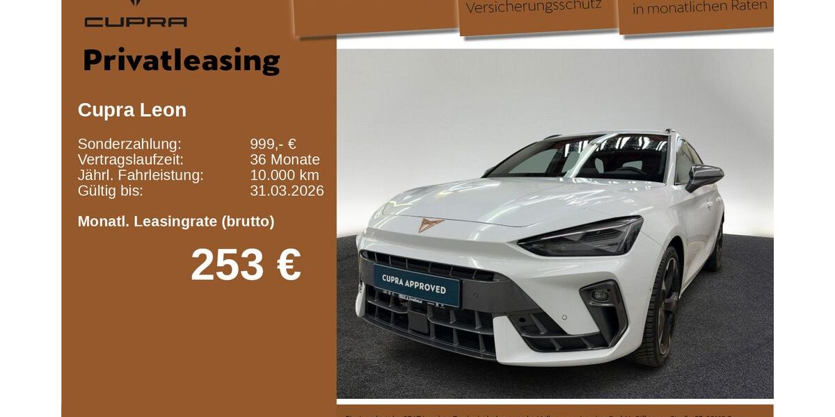 Cupra Leon 23.399 km 31.330 &euro; Neu-Ulm 89231