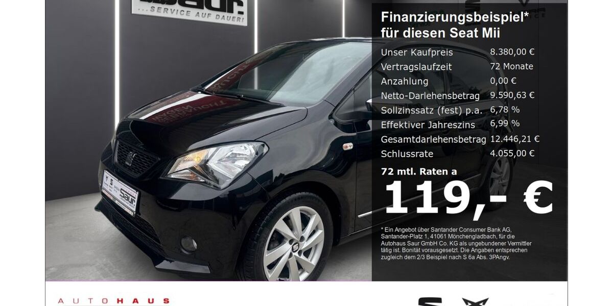 Seat Mii 78.240 km 8.380 &euro; Ulm 89077