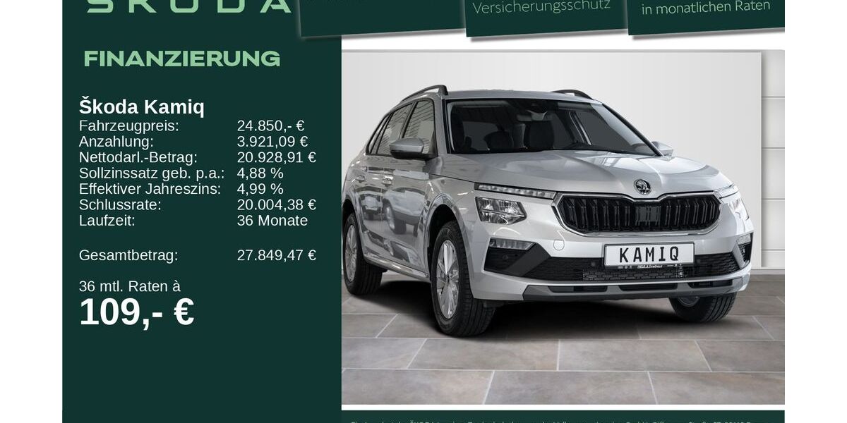 Skoda Kamiq 7.001 km 24.850 &euro; Neu-Ulm 89231