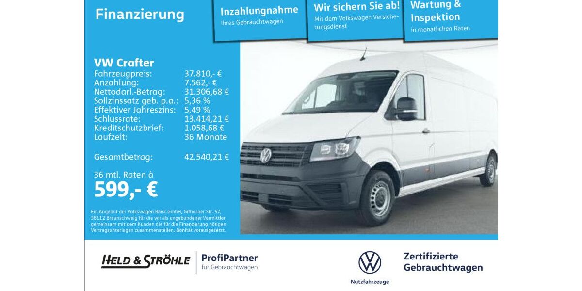 VW Crafter 7.840 km 37.810 &euro; Ulm 89079