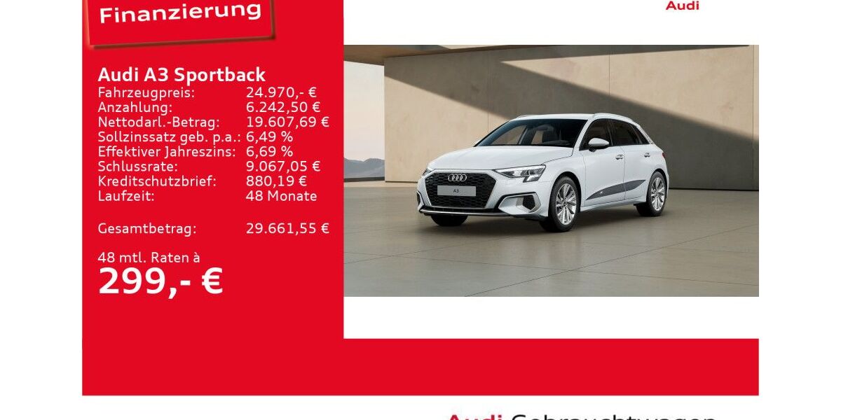 Audi A3 15.713 km 24.970 &euro; Ulm 89073