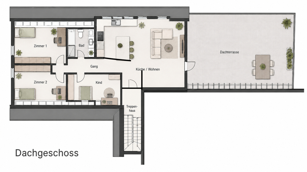 Wohnen mit Blick auf das Brenzer Schloss - Großzügige 4-Zimmer Wohnung mit Dachterrasse in Sontheim - Dachgeschoßwohnung Sontheim an der Brenz | Angebot:27097054