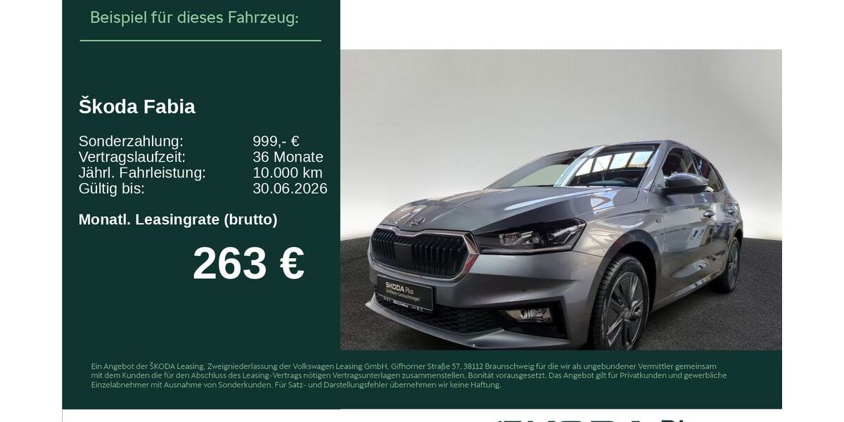 Skoda Fabia 7.031 km 24.560 &euro; Neu-Ulm 89231