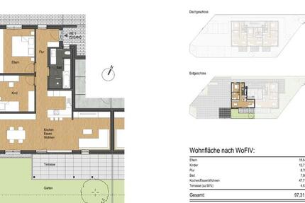 Erstbezug - Hochwertige 3-Zimmer-EG-Wohnung im Neubau (01) 3 zimmer
