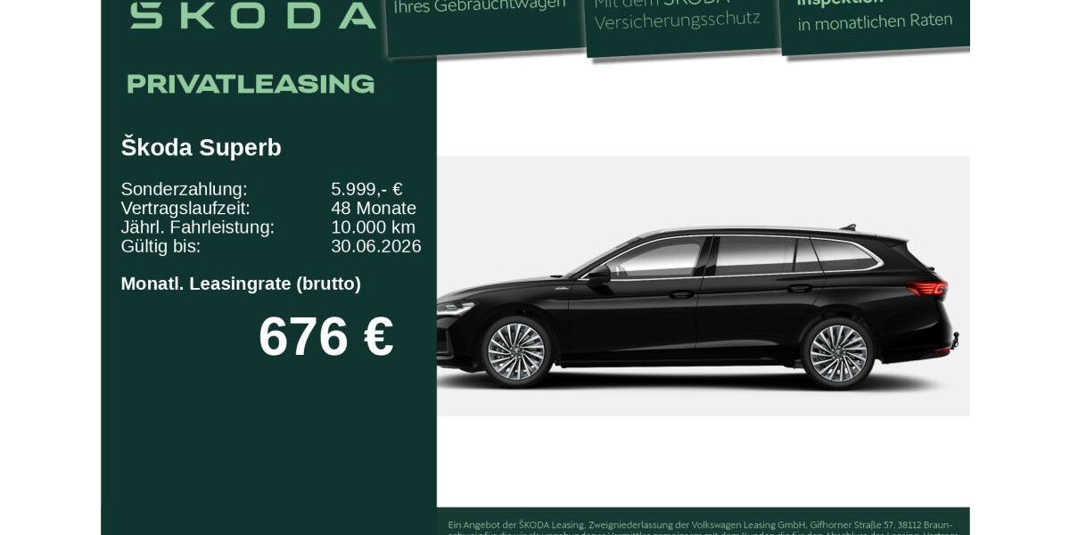 Skoda Superb 3.001 km 58.850 &euro; Neu-Ulm 89231