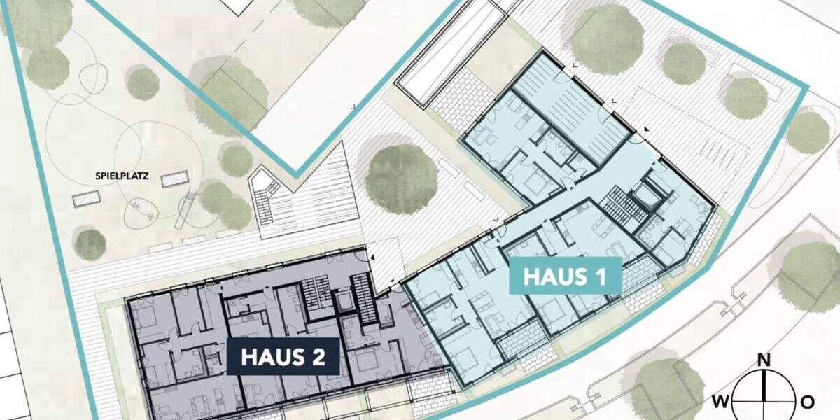 Etagenwohnung Neu-Ulm Ludwigsfeld - 2 Zimmer, 63 m&sup2;, 381.000&euro; | Angebot:25681542