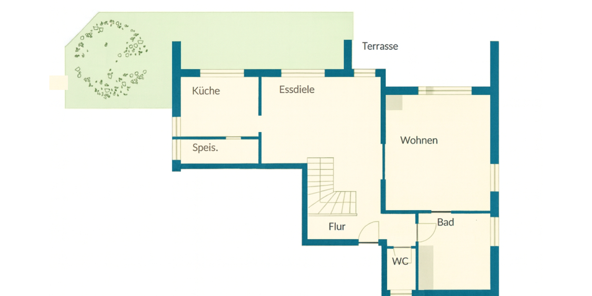 Wohnen auf zwei Etagen mit großzügigen Garten - Etagenwohnung Ulm / Gögglingen Gögglingen | Angebot:26489182