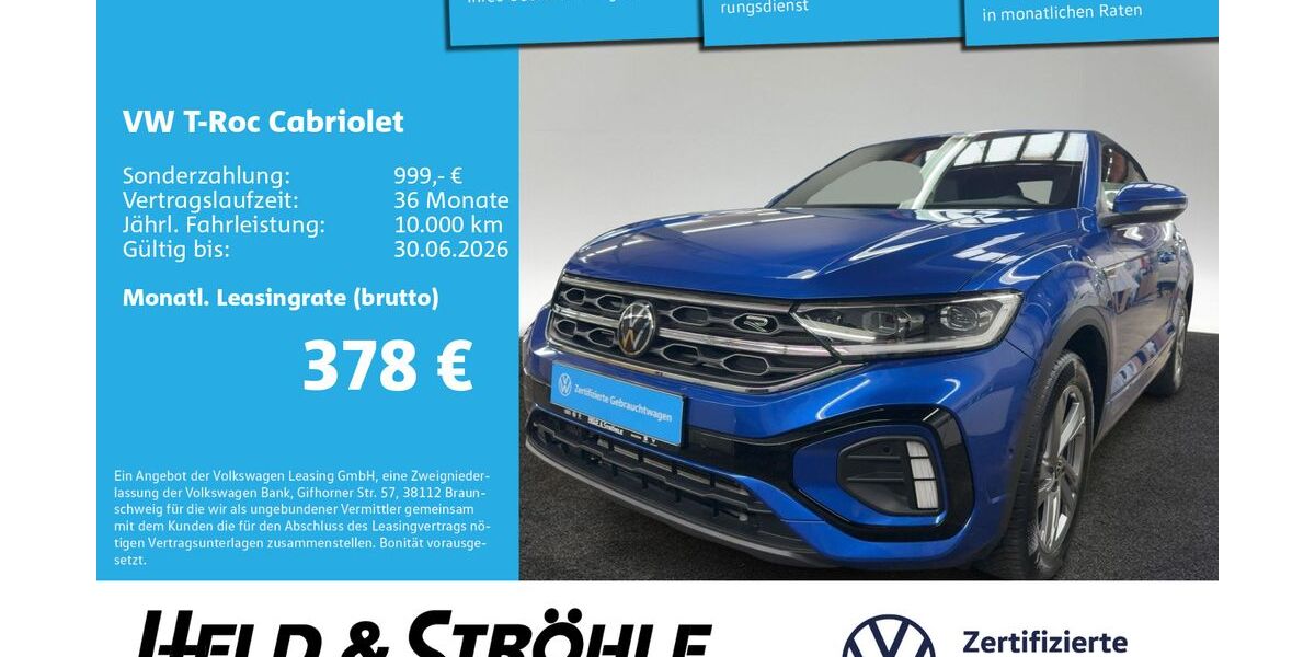 VW T-Roc 9.497 km 33.520 &euro; Neu-Ulm 89231