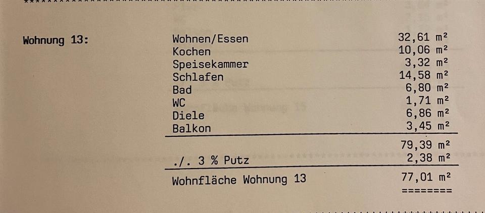 Dachgeschoßwohnung Burgrieden - 2 Zimmer, 77 m&sup2;, 245.000&euro; | Angebot:26561648