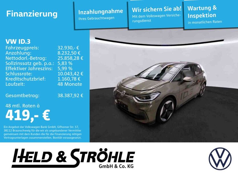 VW ID.3 19.161 km 32.930 € Neu-Ulm 89231