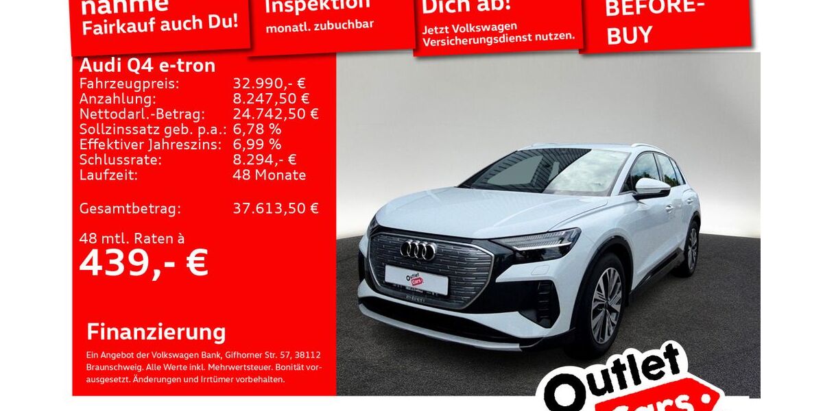 Audi Q4 e-tron 30.912 km 32.990 &euro; Senden 89250