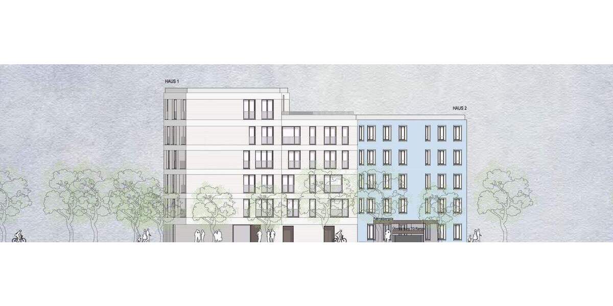 Etagenwohnung Neu-Ulm Ludwigsfeld - 2 Zimmer, 55 m&sup2;, 341.940&euro; | Angebot:25681552