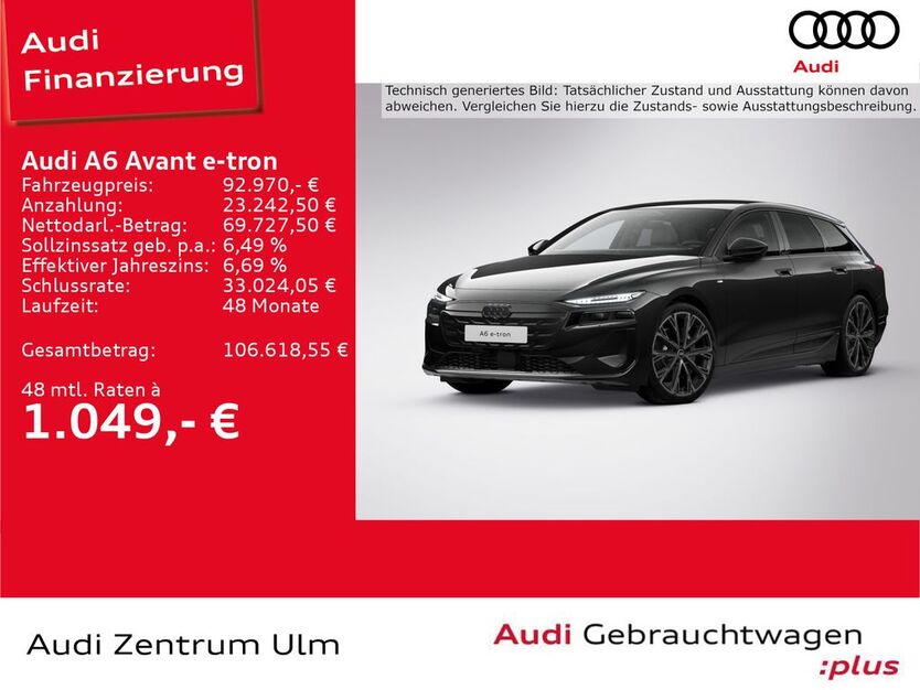 Audi A6 e-tron 5.200 km 92.970 € Ulm 89073