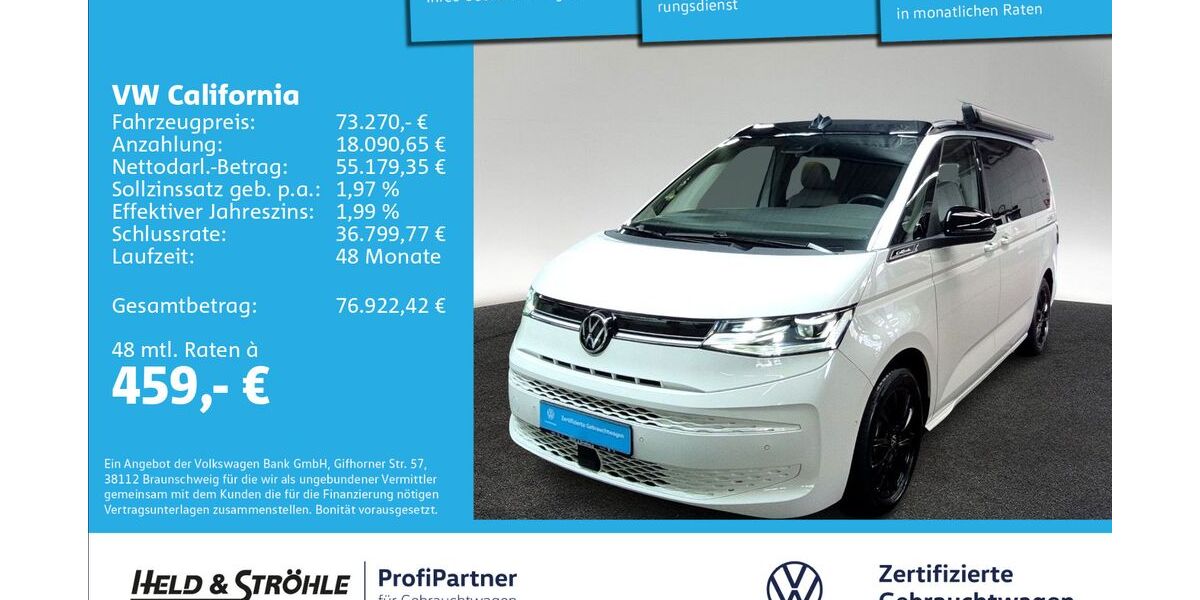 VW T7 California 15.801 km 72.660 &euro; Ulm 89079