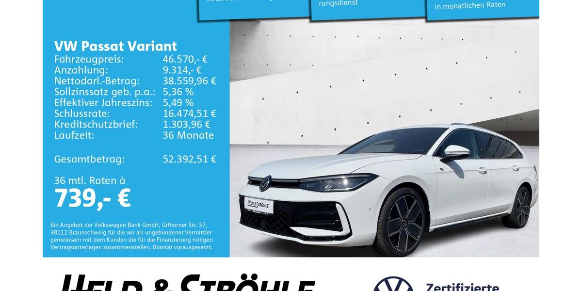 VW Passat Variant 11.500 km 46.570 &euro; Neu-Ulm 89231
