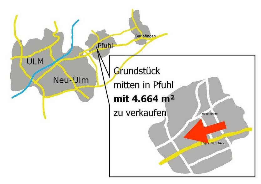 Grundstück im Ortskern von Neu-Ulm Pfuhl zu verkaufen - Bieterverfahren zimmer