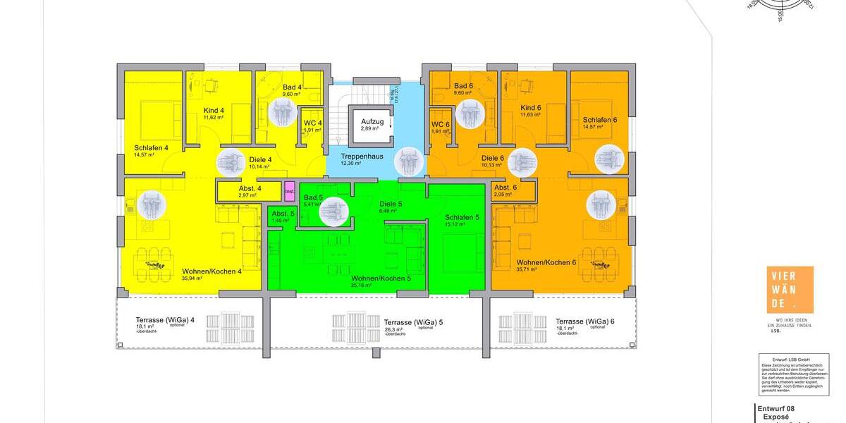 Etagenwohnung Schemmerhofen - 2 Zimmer, 66 m&sup2;, 320.640&euro; | Angebot:25664910