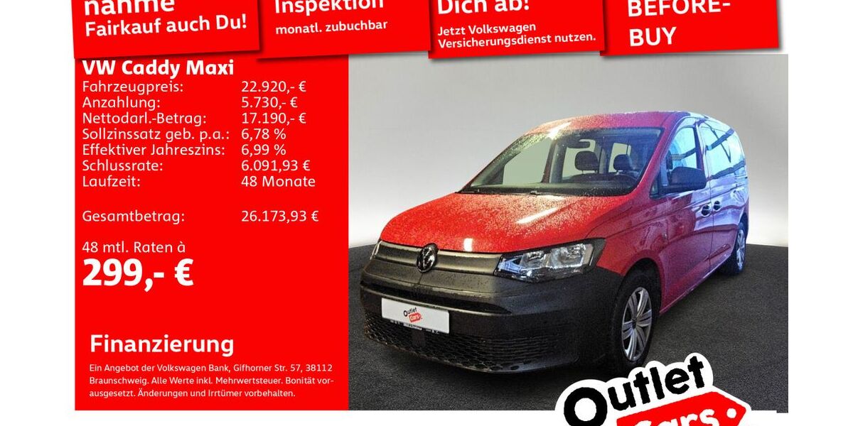 VW Caddy Maxi 56.286 km 21.220 &euro; Senden 89250