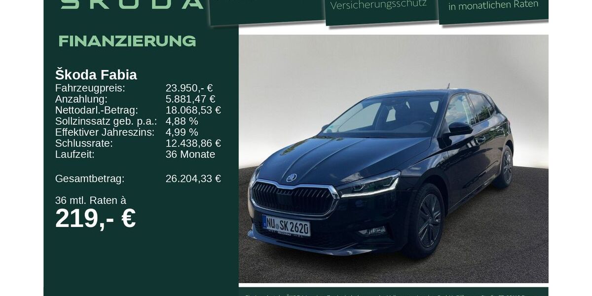 Skoda Fabia 4.623 km 23.799 &euro; Neu-Ulm 89231