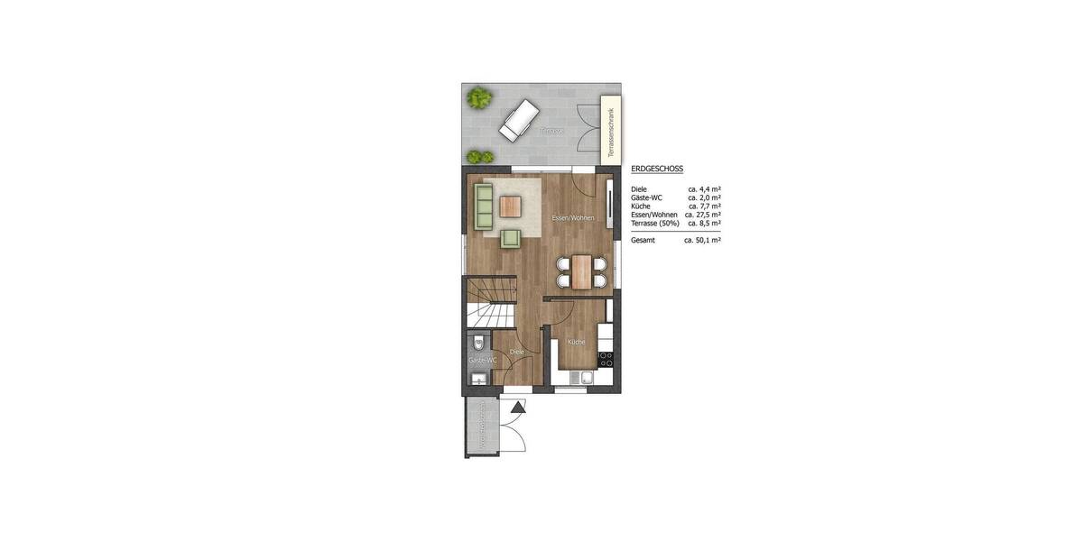 Smart. Effizient. Modern! Premium-Reihenhaus mit Garten, 2 Stellplätzen & Neuer Küche 4 zimmer