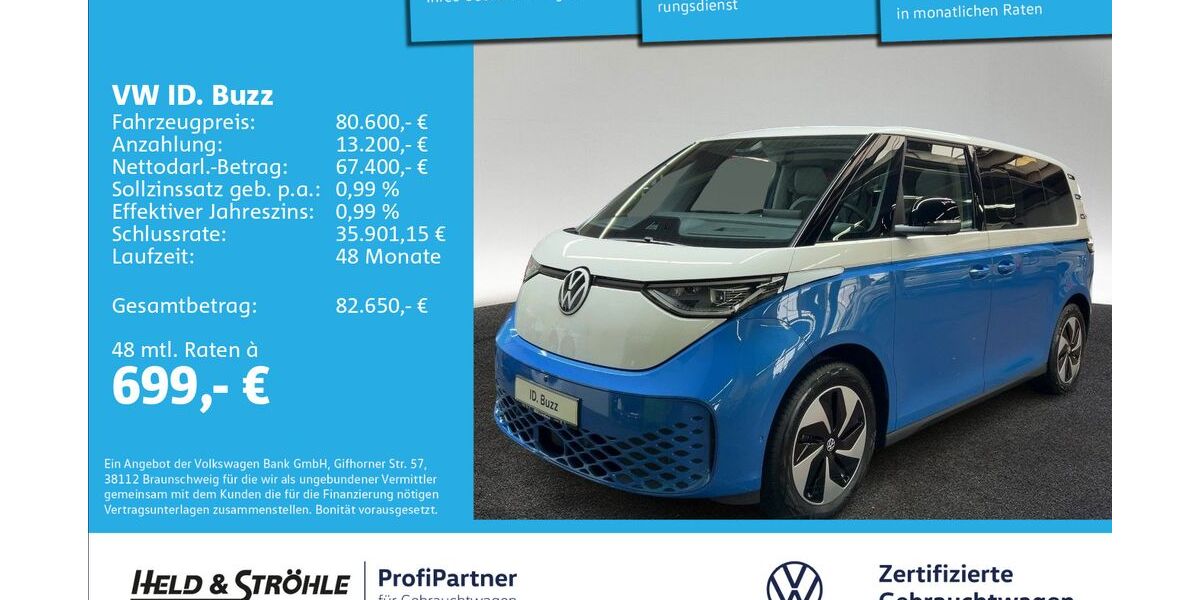 VW ID. Buzz 8.001 km 68.750 &euro; Ulm 89079