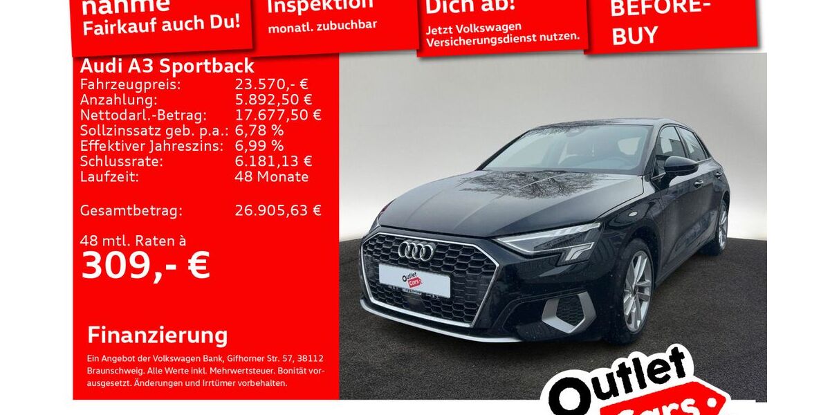 Audi A3 43.593 km 23.570 &euro; Senden 89250