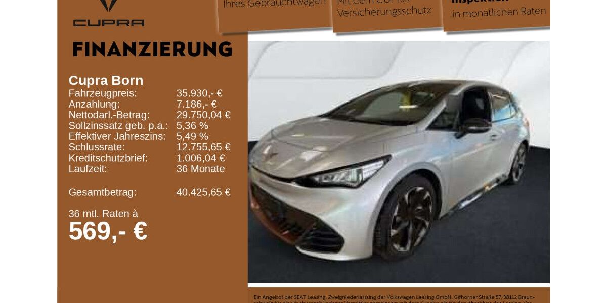 Cupra Born 8.957 km 35.930 &euro; Neu-Ulm 89231