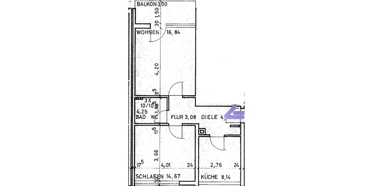 Etagenwohnung Ulm Obertalfingen - 2 Zimmer, 55 m&sup2;, 260.000&euro; | Angebot:24816036