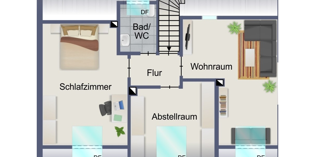 Neu-Ulm: Modernisiertes Mehrfamilienhaus (DHH) mit idyllischem Garten in Donau-Nähe - Mehrfamilienhaus, Wohnhaus Neu-Ulm / Offenhausen Offenhausen | Angebot:27082953