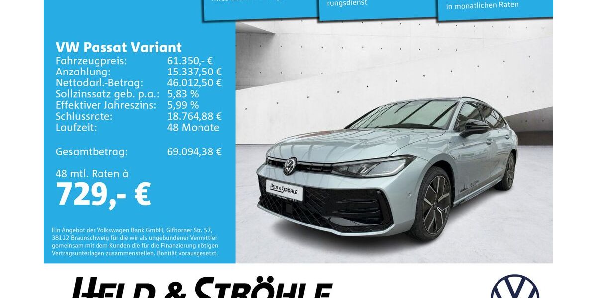 VW Passat Variant 4.001 km 61.350 € Ulm 89077