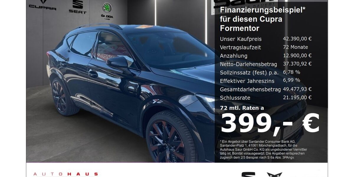 Cupra Formentor 10.600 km 42.280 &euro; Ulm 89077