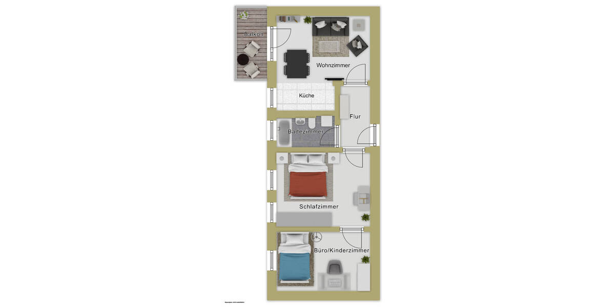 Etagenwohnung Senden - 2 Zimmer, 93 m&sup2;, 365.000&euro; | Angebot:26541277