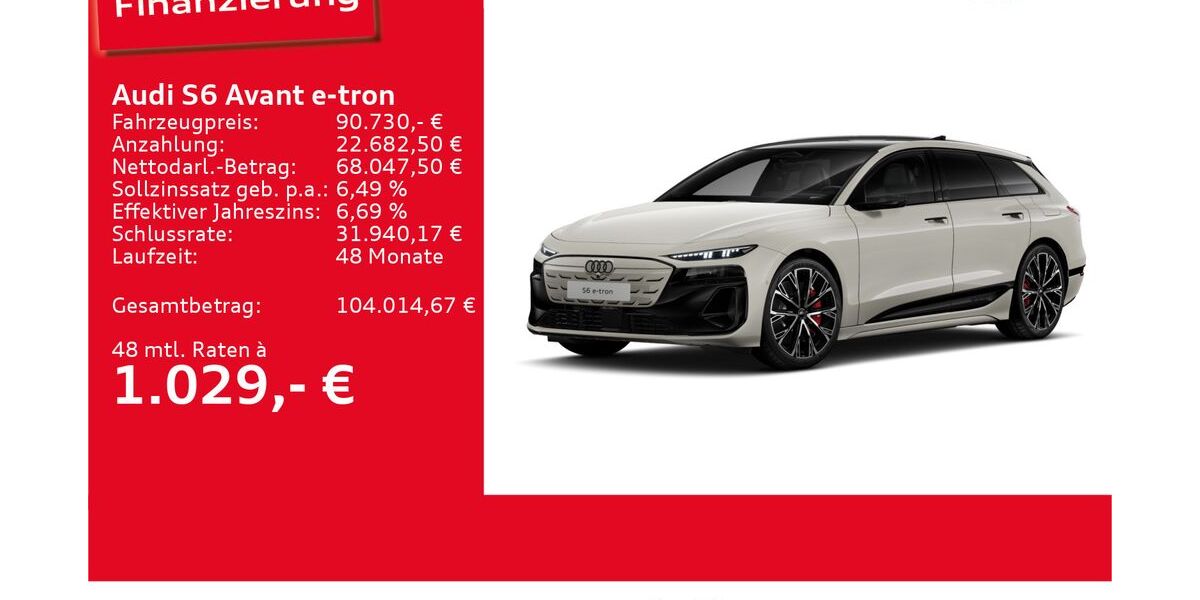 Audi S6 e-tron 5.599 km 88.860 &euro; Ulm 89073