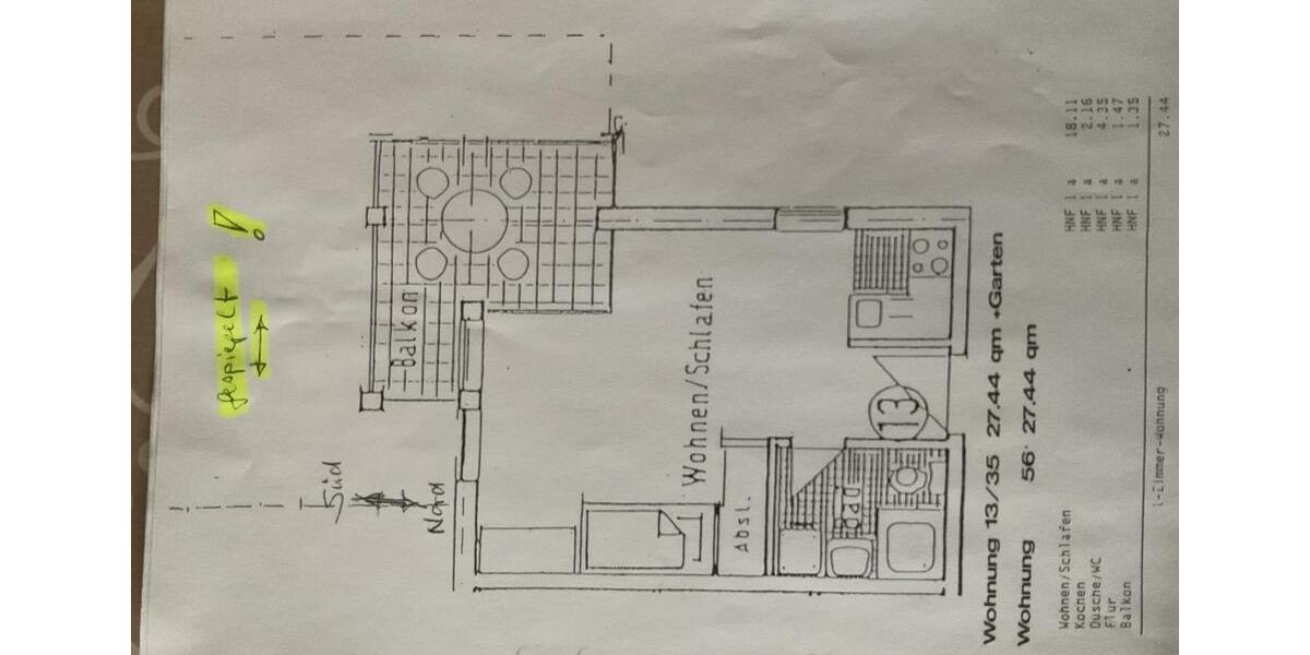 Barrierefreie EG Wohnung 1 zimmer