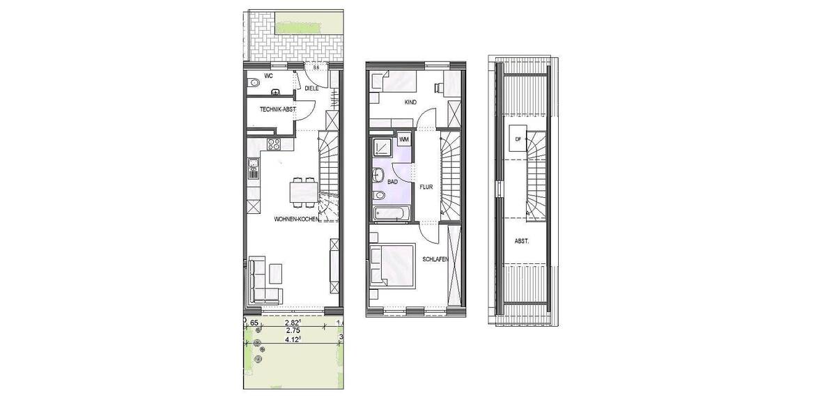 Reihenmittelhaus Achstetten - 6 Zimmer, 88 m&sup2;, 379.700&euro; | Angebot:25770140