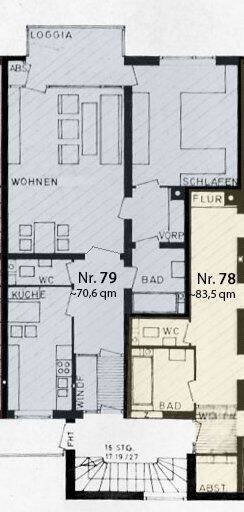 Etagenwohnung Senden Senden - 2 Zimmer, 70 m&sup2;, 179.000&euro; | Angebot:26244316