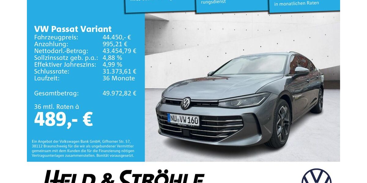 VW Passat Variant 14.001 km 43.750 &euro; Neu-Ulm 89231