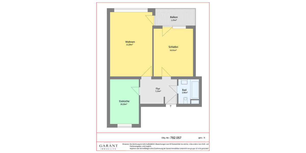 Etagenwohnung Neu-Ulm Pfuhl - 2 Zimmer, 62 m&sup2;, 768&euro; | Angebot:26686980