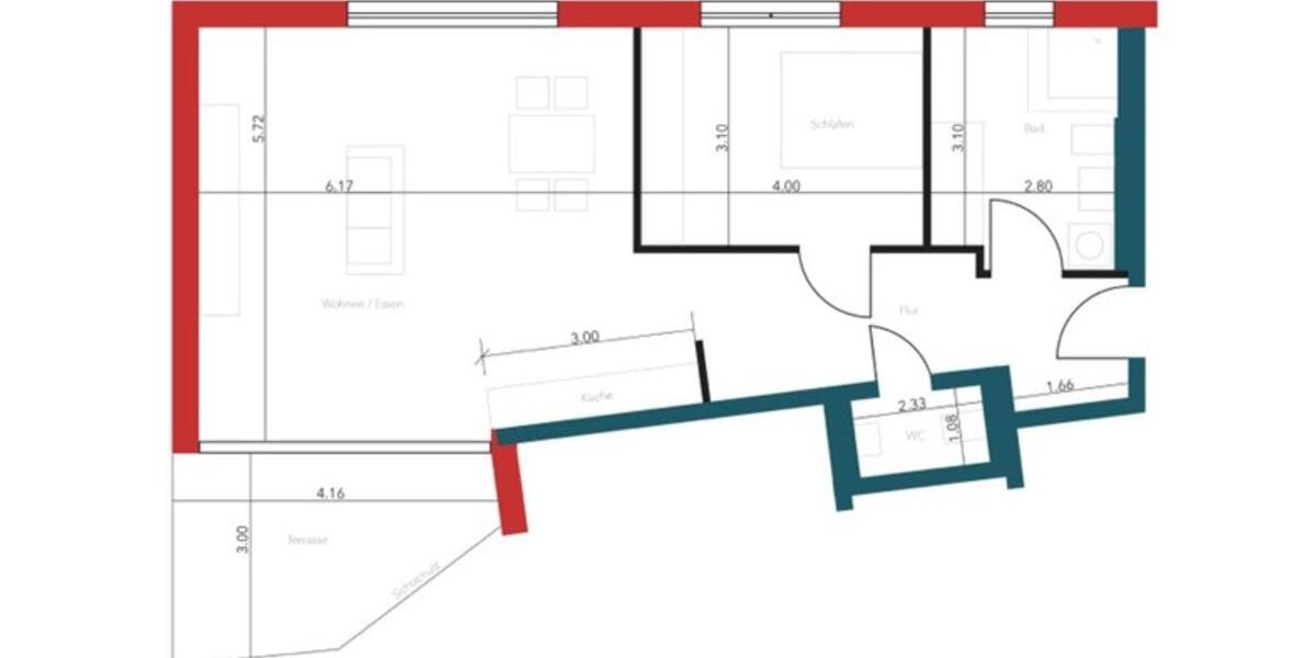 Erdgeschoßwohnung Illertissen - 2 Zimmer, 76 m&sup2;, 1.100&euro; | Angebot:24983358