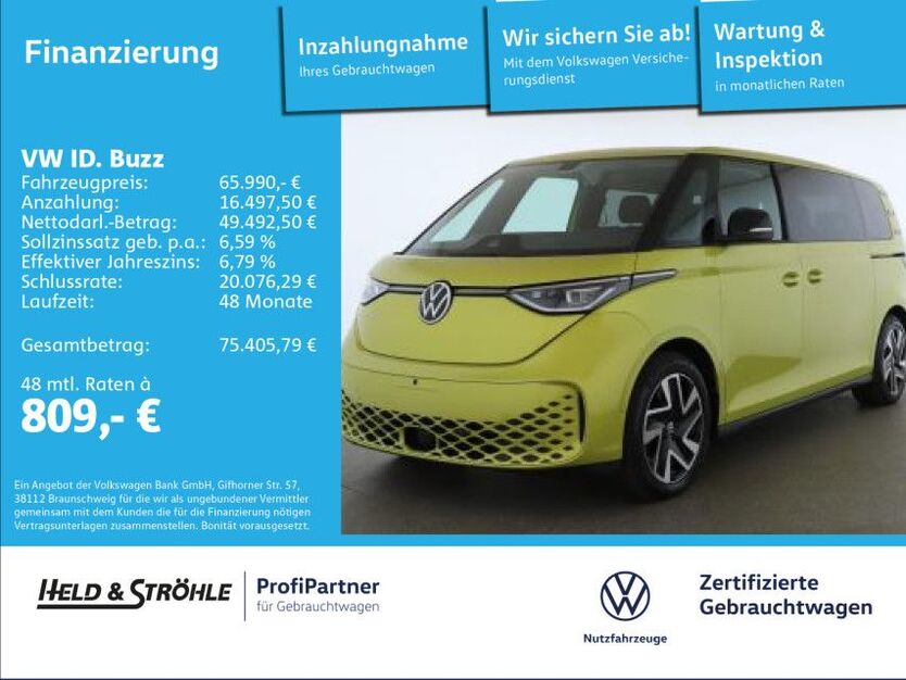 VW ID. Buzz 11.861 km 65.990 € Ulm 89079