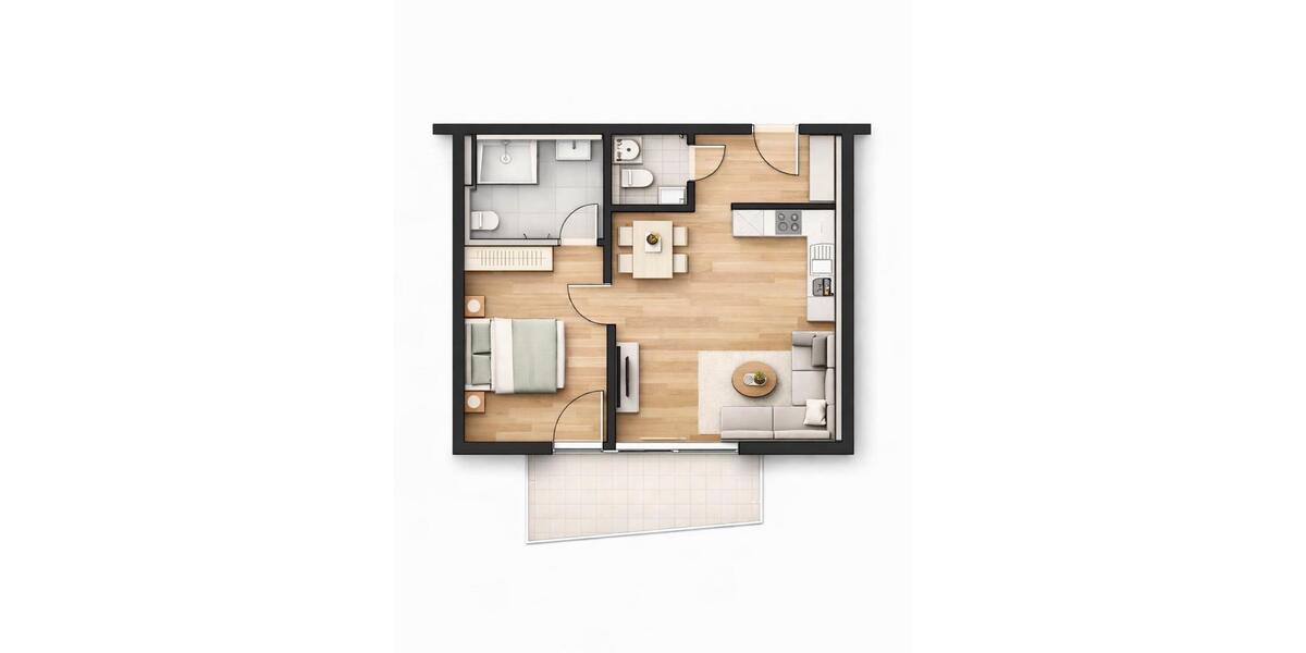 Etagenwohnung Erbach - 2 Zimmer, 58 m&sup2;, 900&euro; | Angebot:25046497