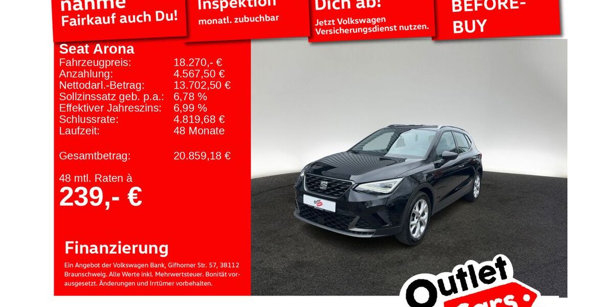 Seat Arona 16.906 km 18.270 &euro; Senden 89250
