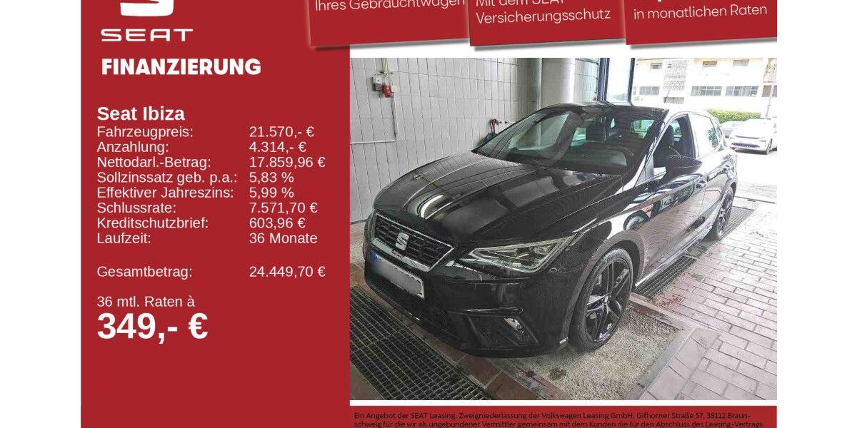 Seat Ibiza 34.371 km 21.570 &euro; Neu-Ulm 89231