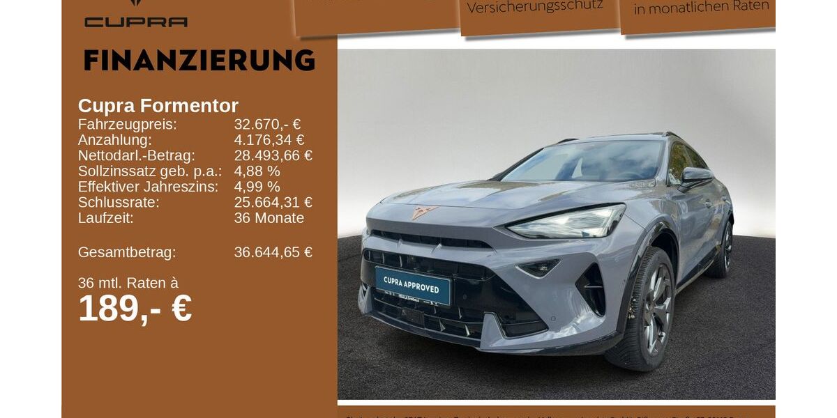 Cupra Formentor 26.244 km 31.420 € Neu-Ulm 89231