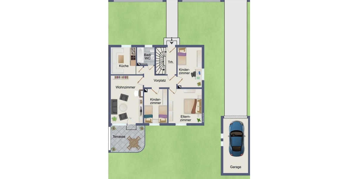 Neu-Ulm: Modernisiertes Mehrfamilienhaus (DHH) mit idyllischem Garten in Donau-Nähe - Mehrfamilienhaus, Wohnhaus Neu-Ulm / Offenhausen Offenhausen | Angebot:27082953