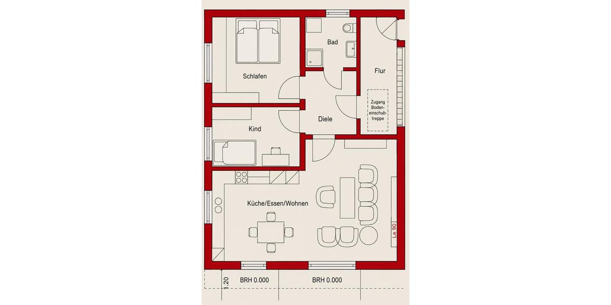 Erdgeschoßwohnung Ehingen (Donau) - 3 Zimmer, 71 m&sup2;, 770&euro; | Angebot:26618478