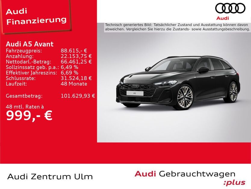 Audi A5 3.500 km 88.615 € Ulm 89073