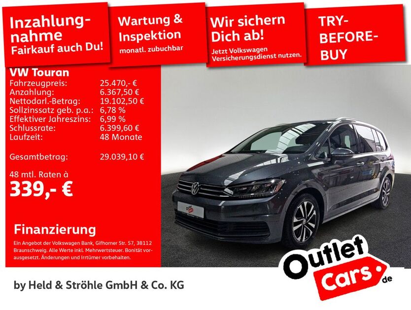 VW Touran 39.800 km 25.470 € Senden 89250